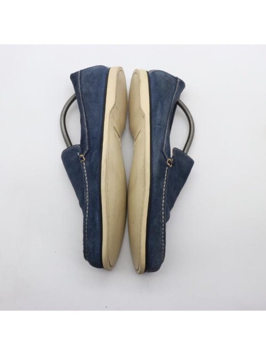 John Varvatos Men\'s 11 Blue Suede Slip On Loafers Hand Made in Italy Dress Shoes main image 9
